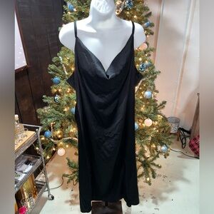 Women’s Silky Black Dress
